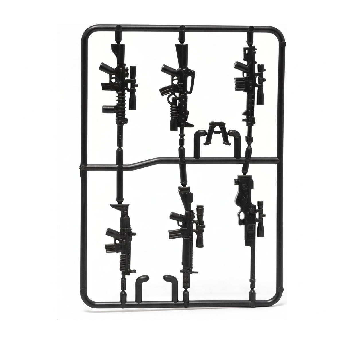 Black Tactical Rifle Sprue, clean white-background product image