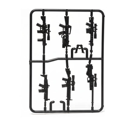 Black Tactical Rifle Sprue, clean white-background product image