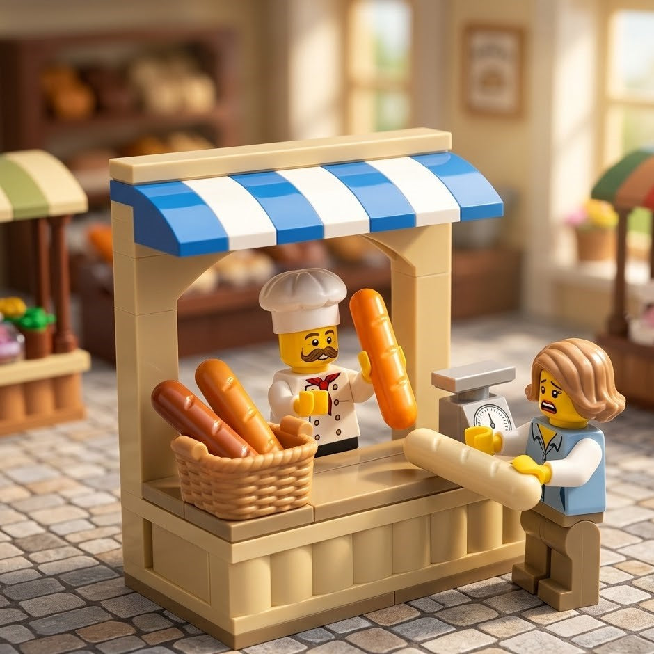 Mini Bread Loaf Accessory Minifigure