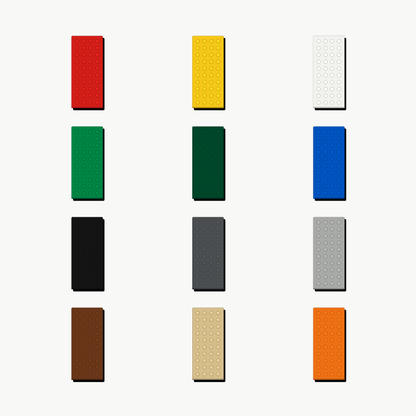 Single-Color Flat Pieces & Baseplates - Brick BrosBuilding Bricks