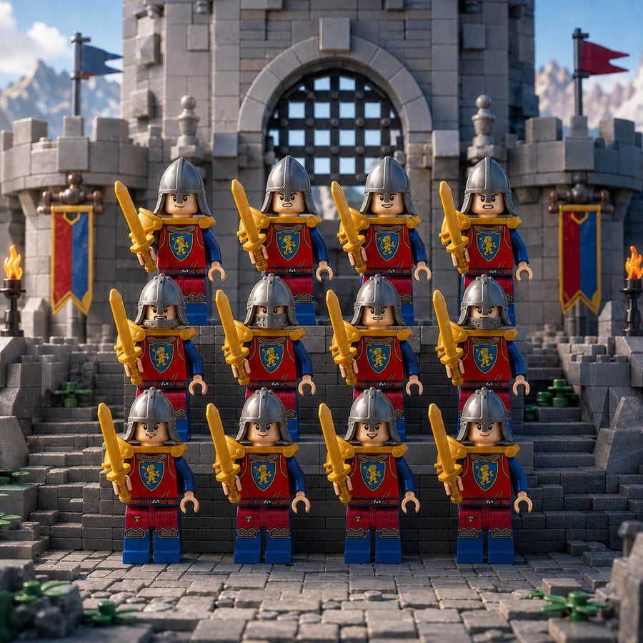 Lion Guard Medieval Minifigure Army Set - 12 Pack - Brick BrosMinifigure Set