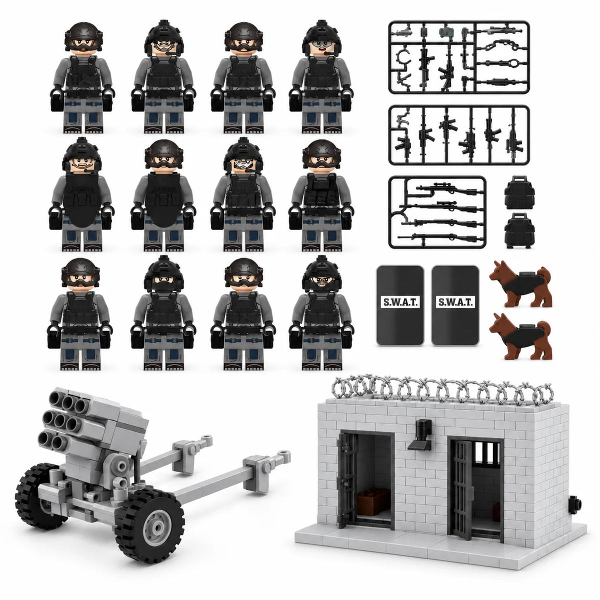Modern Forces Battlefield Set product view on white; see listing for exact included components