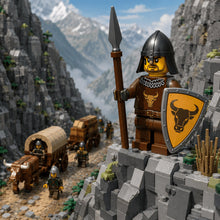 Brown Bull Spear Knight Collectible Minifigure - Brick BrosKnights
