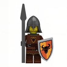 Brown Bull Spear Knight - Brick Bros