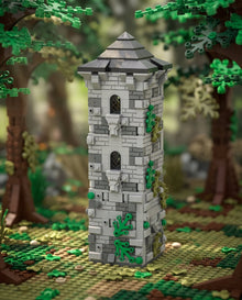 Ivy-Covered Tower with Conical Roof - Brick BrosMOC