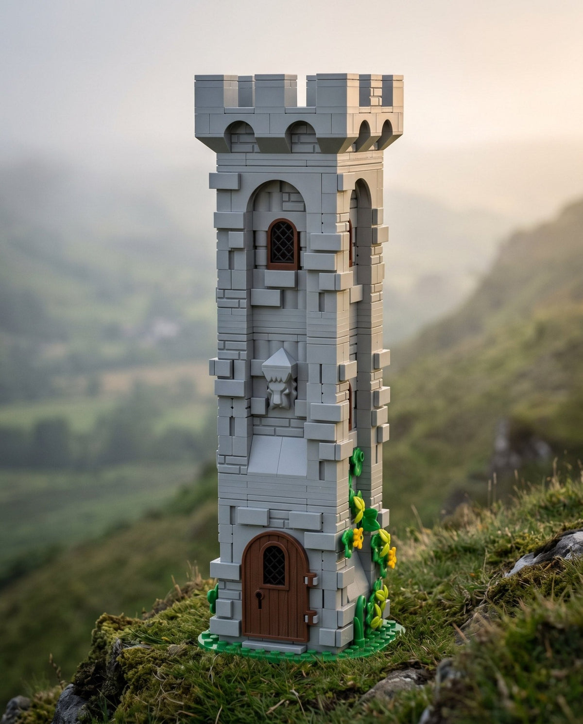 Tall Slim Watchtower with Open Top - Brick BrosMOC