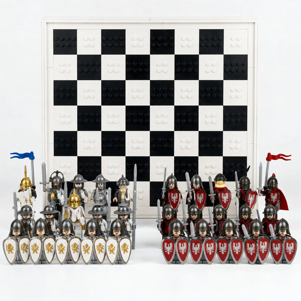 Chess White vs Red - Brick Bros