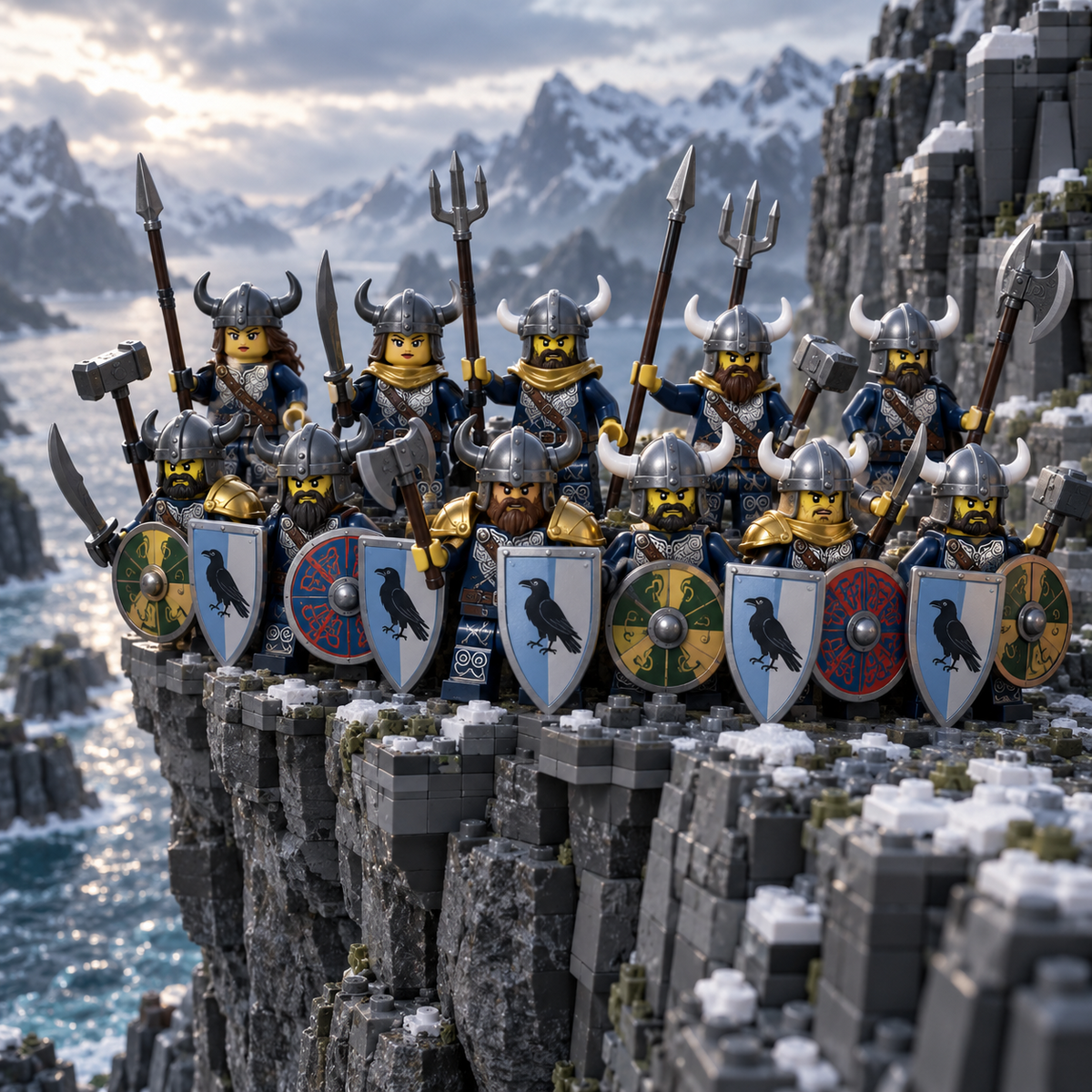 Viking Shield Guard at a longhouse feast