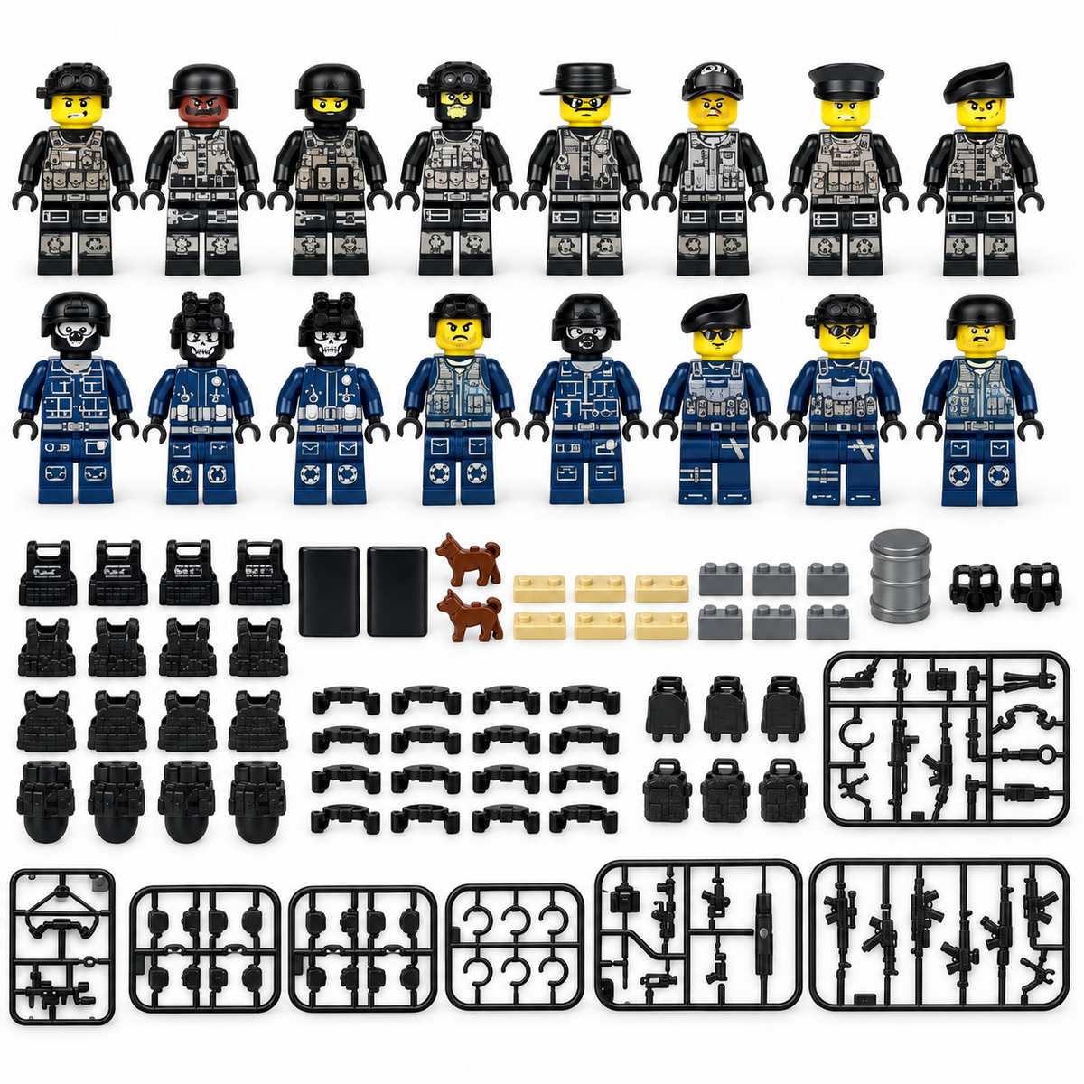 Tactical Operatives Minifigure Set with accessories