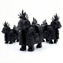 Black Armored Warhorse - Brick Bros