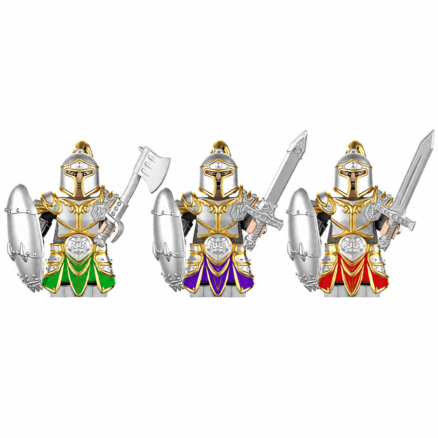 Dragon Guard Knights – Armored Warrior Minifigures - Brick BrosKnights