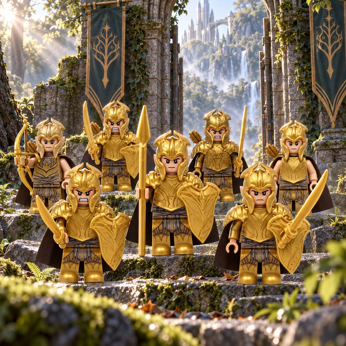 Elven Guard & Warrior Minifigure Collection - Brick BrosKnights