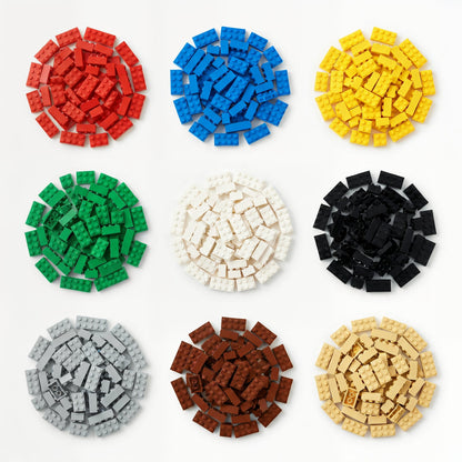 Single-Color Building Bricks Fat - Brick Bros