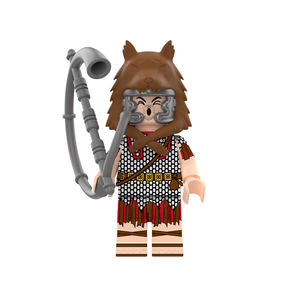 Wolf Pelt Horn Blower minifigure - DY357