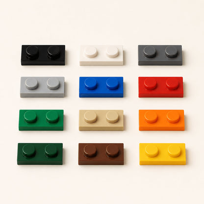 1x2 flat plate color guide