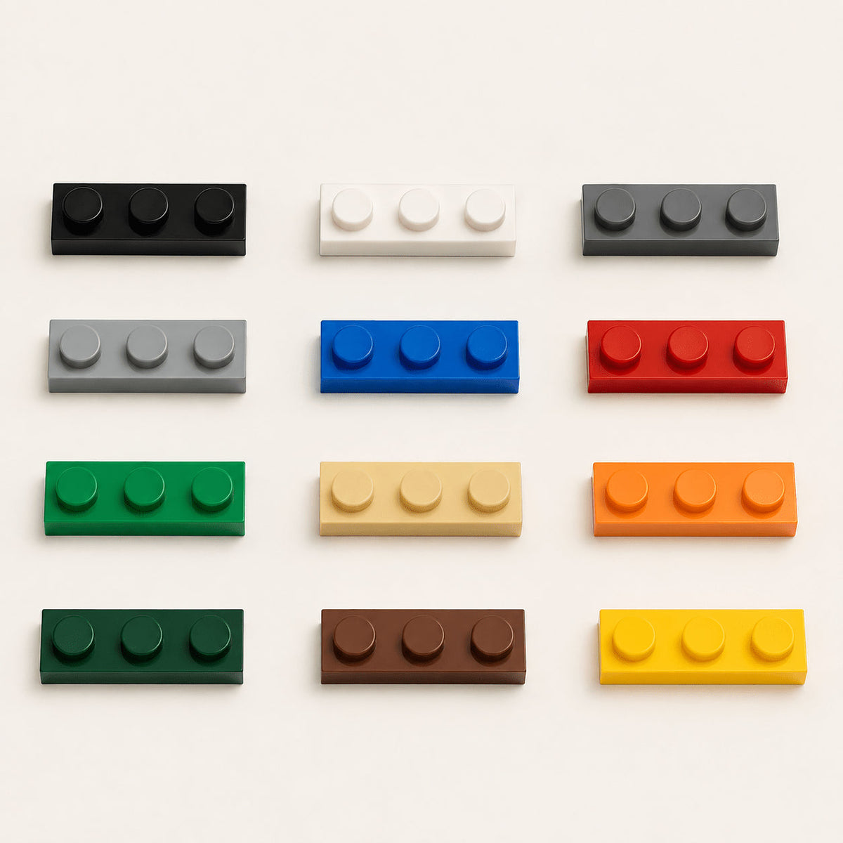 1x3 flat plate color guide