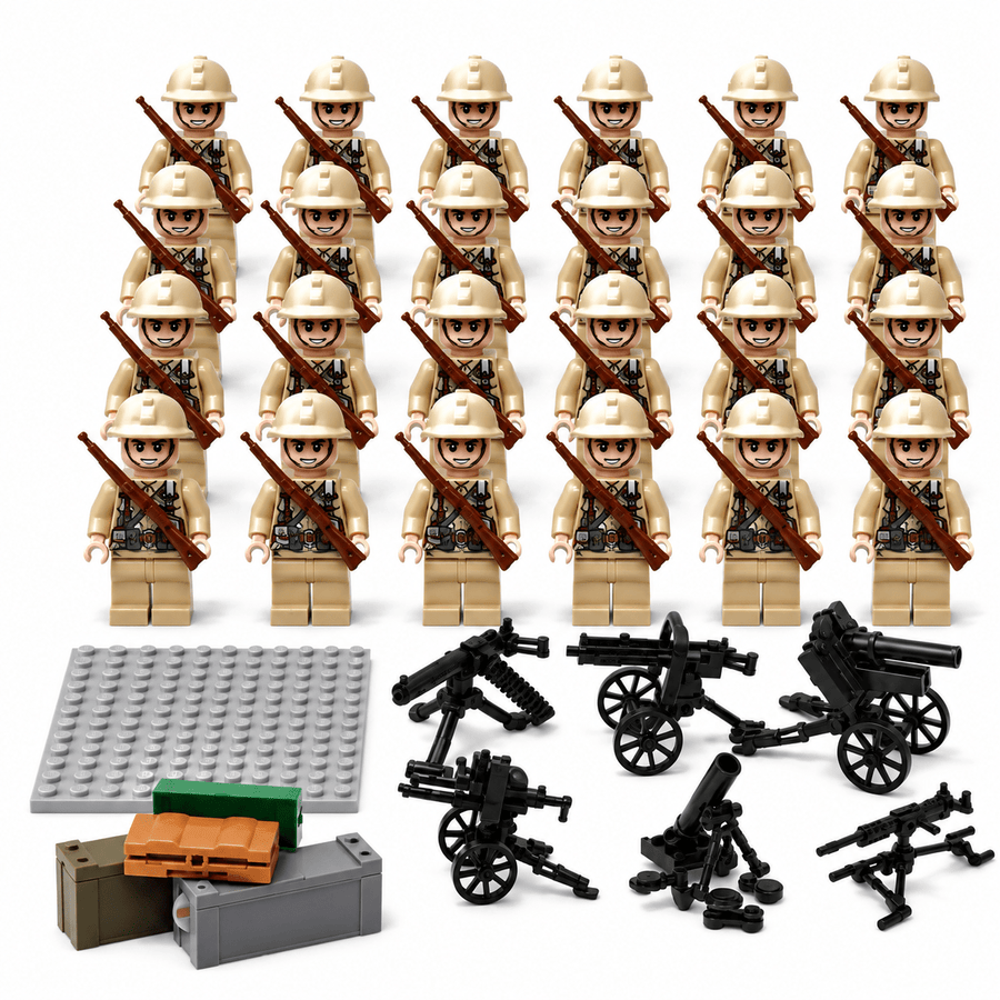 Frontline Battalions – WWII-Inspired Army Minifigure Packs - Brick BrosMinifigures