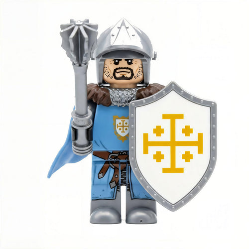 Blue Jerusalem Crusader Mace Knight - Brick Bros