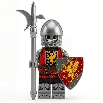 Skull Knight Halberd Shield - Brick Bros