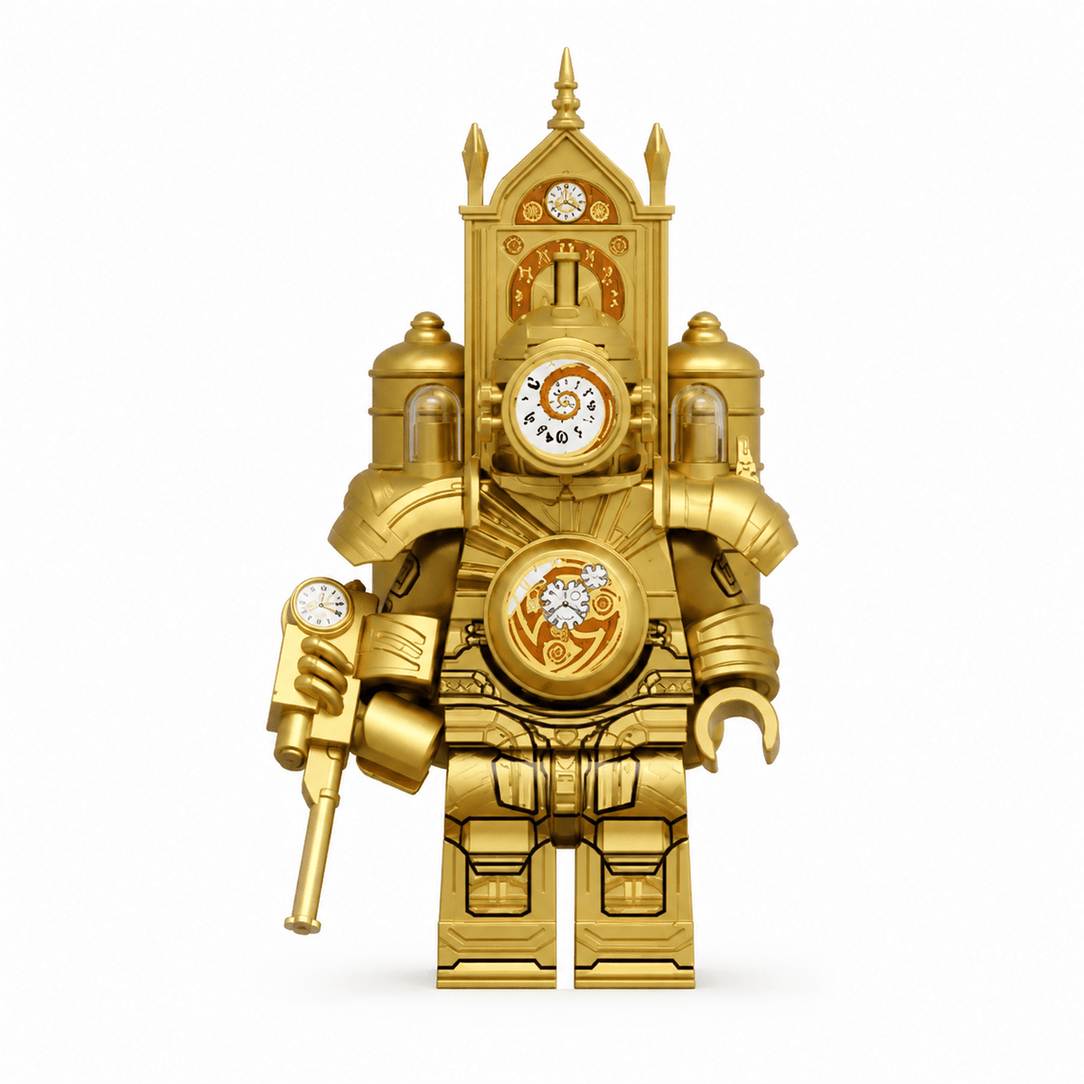 Gold Clock Figure Minifigure - Brick BrosMinifigure
