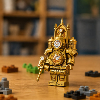 Gold Clock Figure Minifigure - Brick BrosMinifigure