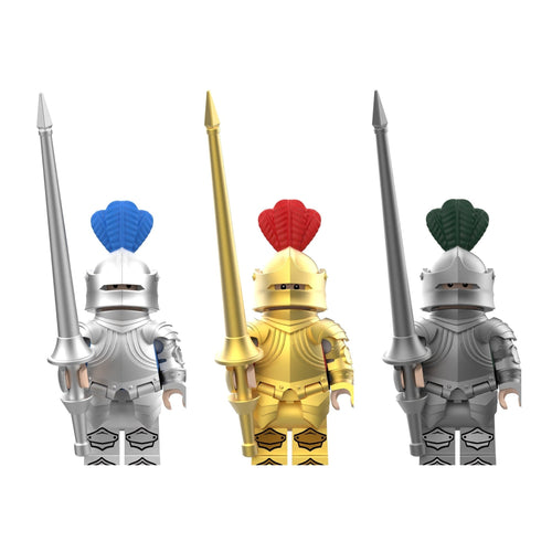 Gothic Knights - Armored Knight Minifigures - Brick BrosMinifigures