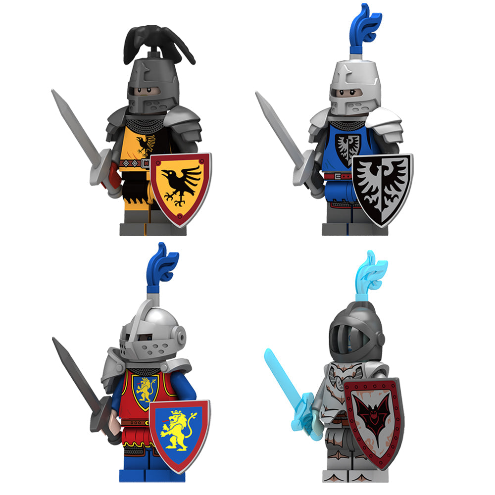 Heraldic Knights Set — four collectible medieval knights, supplier group image 1