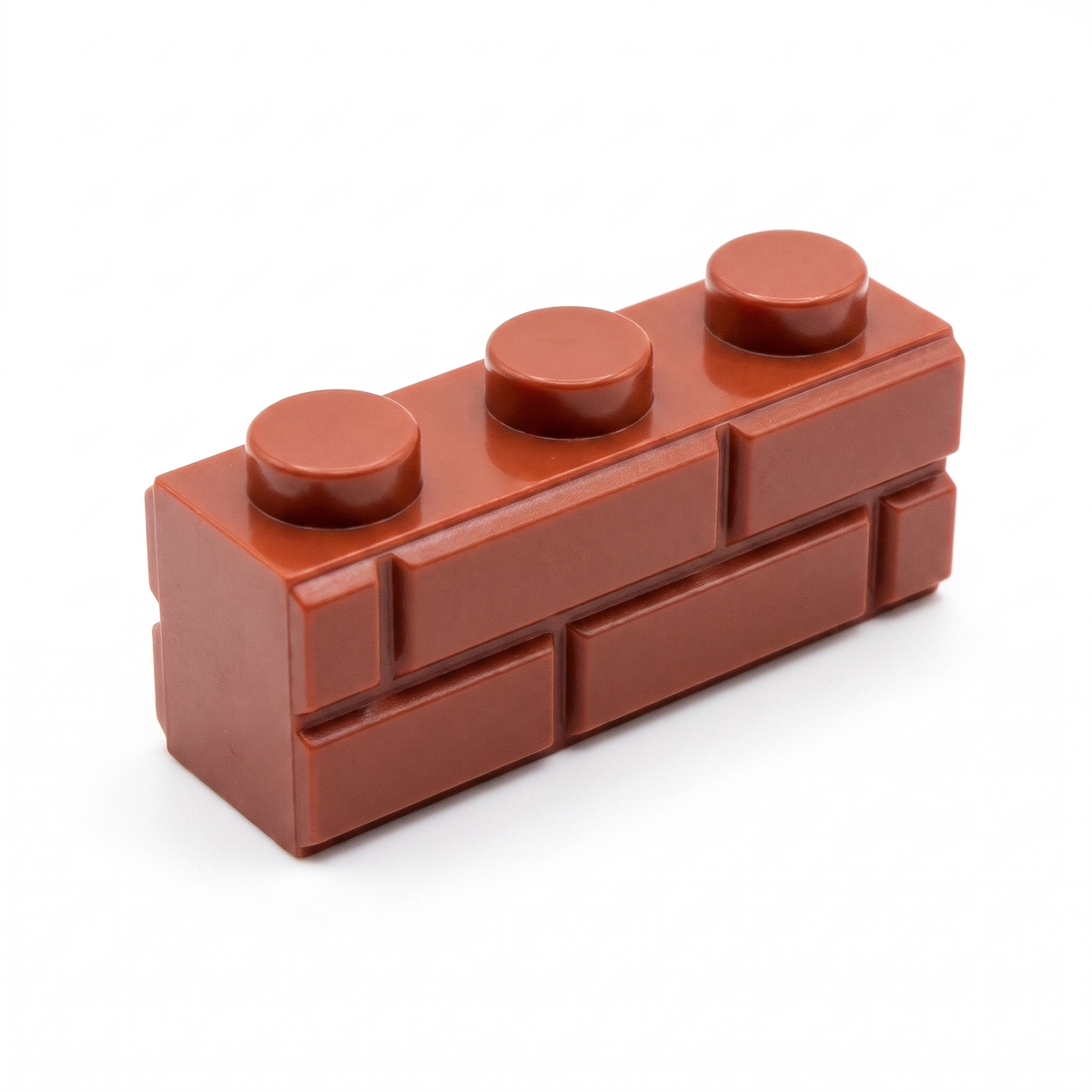 Masonry Style 1x3 Straight Brick, brown