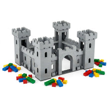 Castle built from building bricks
