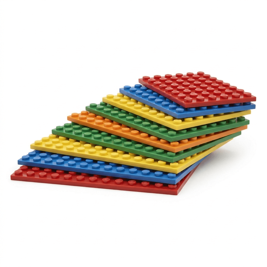 Single-Color Flat Pieces & Baseplates - Brick BrosBuilding Bricks
