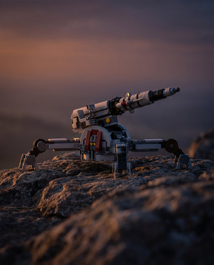 Heavy Tripod Artillery Cannon in an illustrative scene. Scenery and additional props not included.