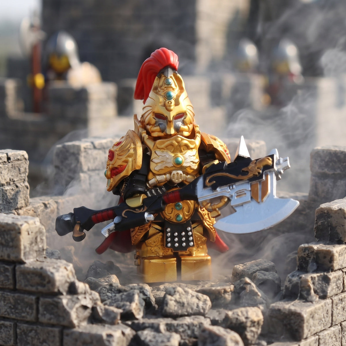 Imperial Sentinel with Gun-Axe castle battle scene