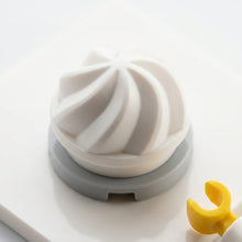 Ice Cream Swirl Dome Minifigure Accessory (Orange, White, Light Pink & Rose)