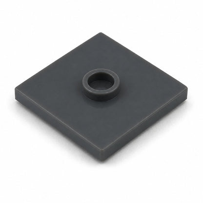 Dark Grey 2x2 center-stud jumper plate