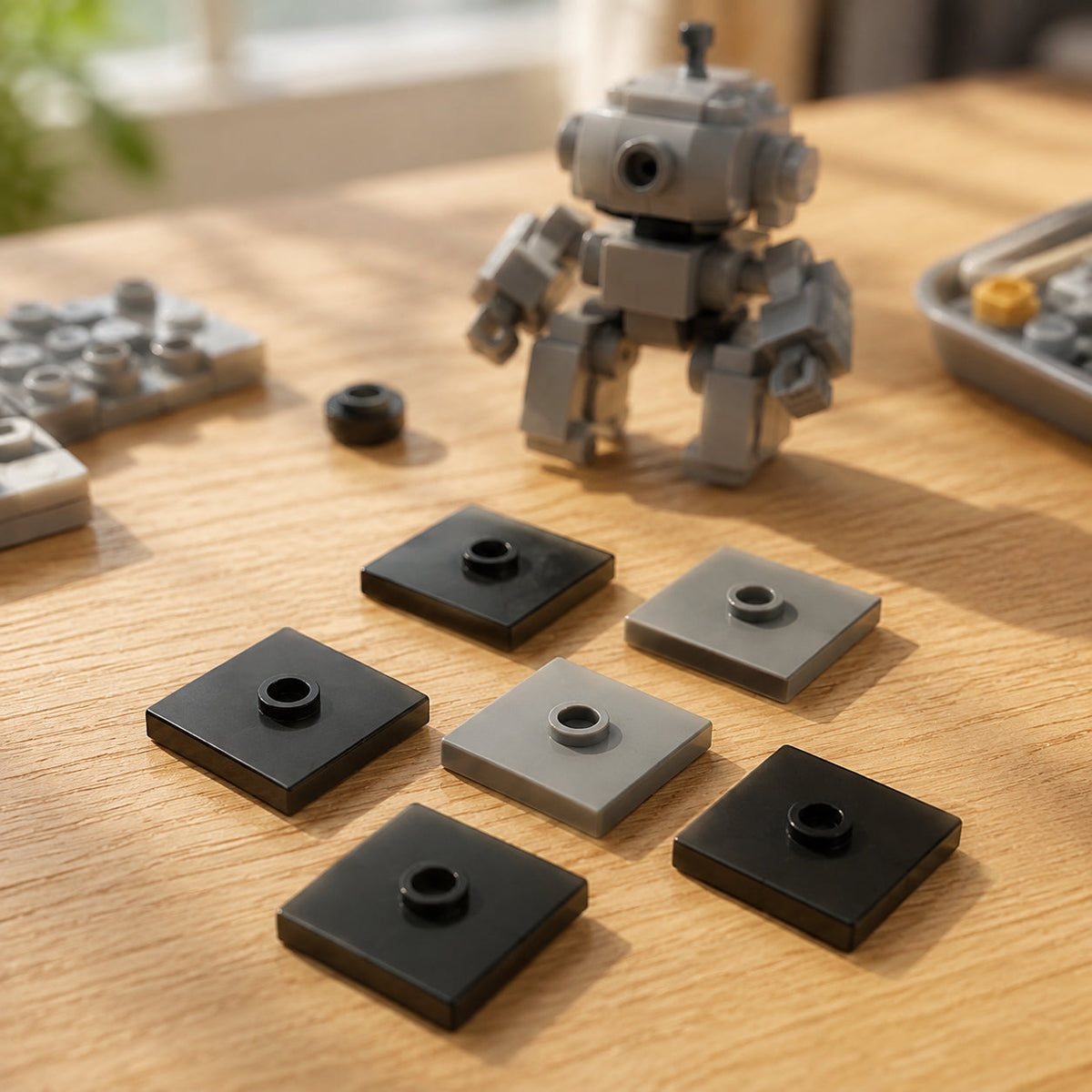 2x2 Center-Stud Jumper Plates build scene