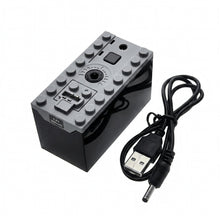 Brick-Compatible Motor System Rechargeable 7.4V 900mA Lithium Battery Box with Charging Cable - Brick Bros