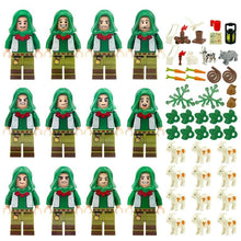 Woodland Shepherd Minifigures Set, 12 Figures