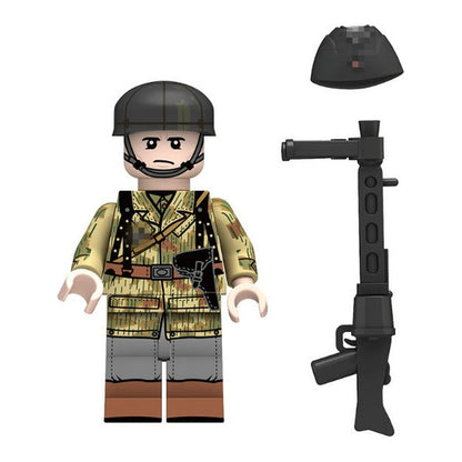 WWII German Paratrooper Minifigure with MG42