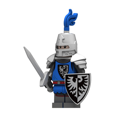 Blue and silver Eagle Knight minifigure