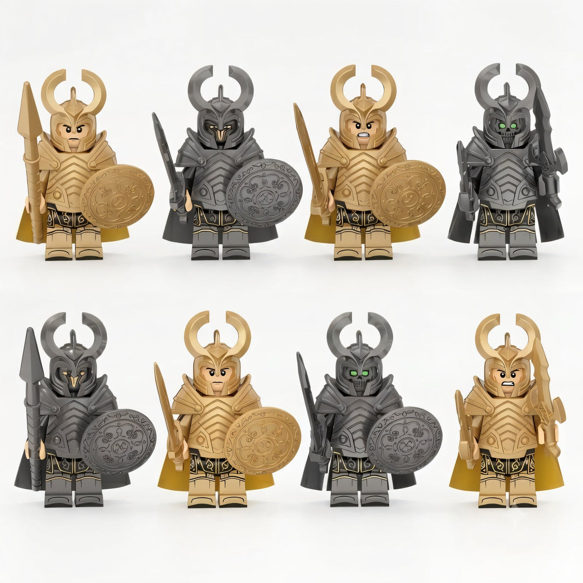 Horned Helmet Norse Army - Brick Bros