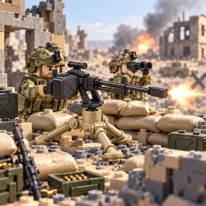 NSV Machine Gun Sprue Set battle scene