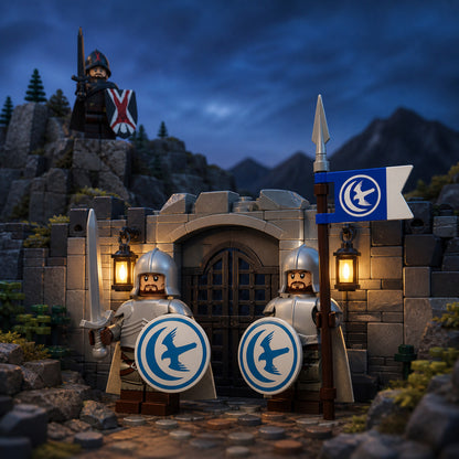 Ravenmark Rivals mountain gate toy minifigure scene