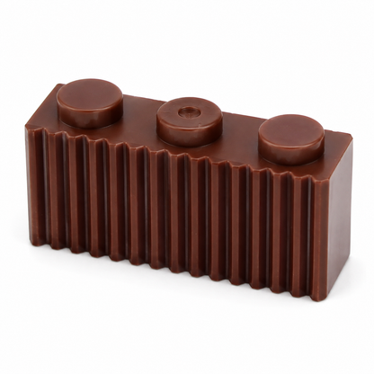 Brown 1x3 Ridge brick
