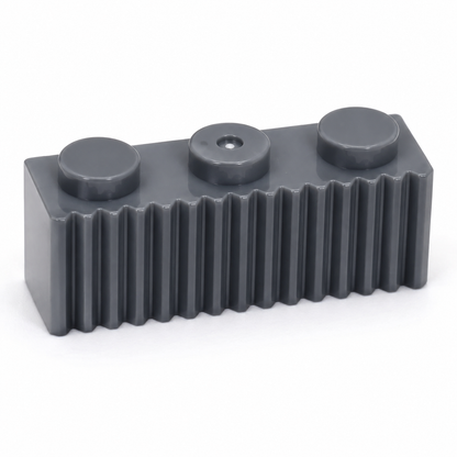 Dark Gray 1x3 Ridge brick