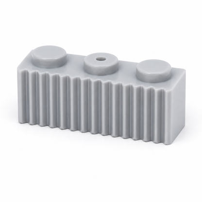 Light Gray 1x3 Ridge brick