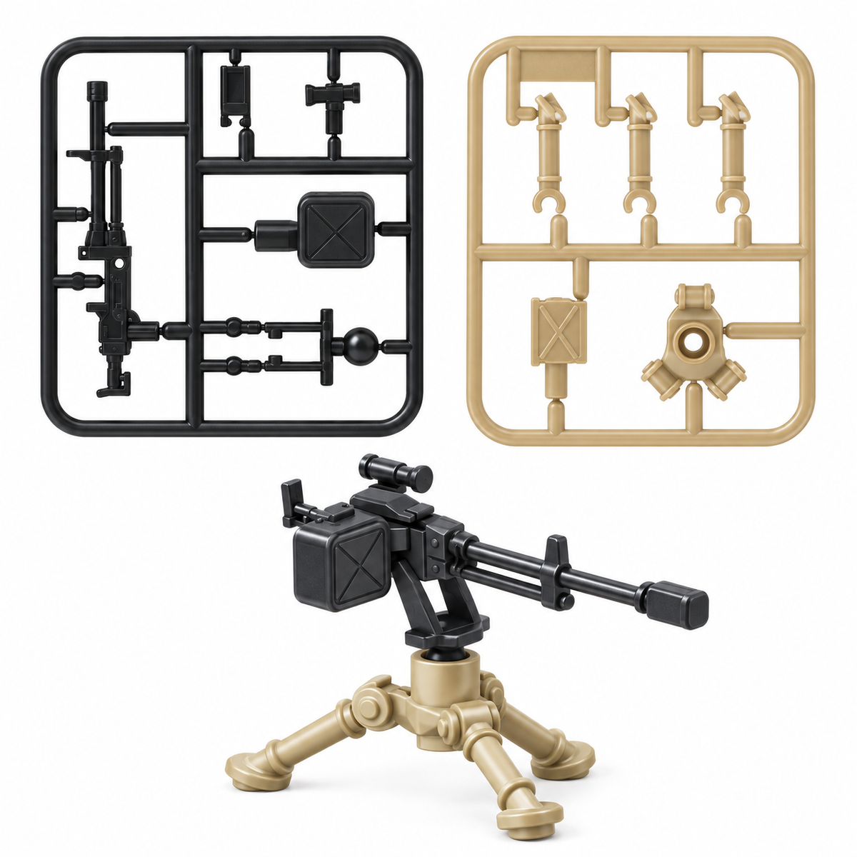 NSV Machine Gun Sprue Set - minifigure accessory