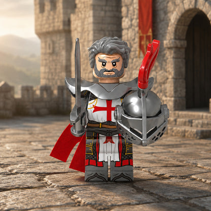 Temple Knight illustrative castle scene; scenery not included