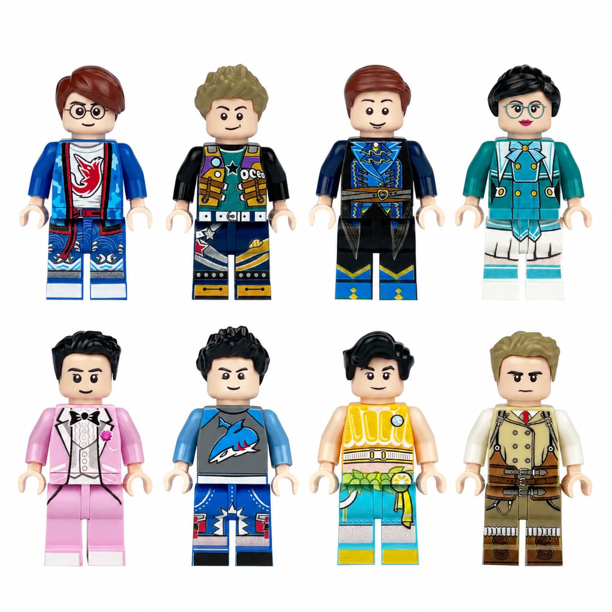 Eight Urban Style minifigures