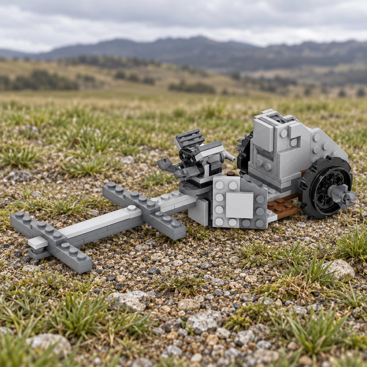 MOC5050 build kit in an illustrative setting. Scenery and additional props not included.