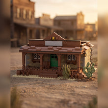 Western Sheriff's Office with Porch - Brick BrosMOC